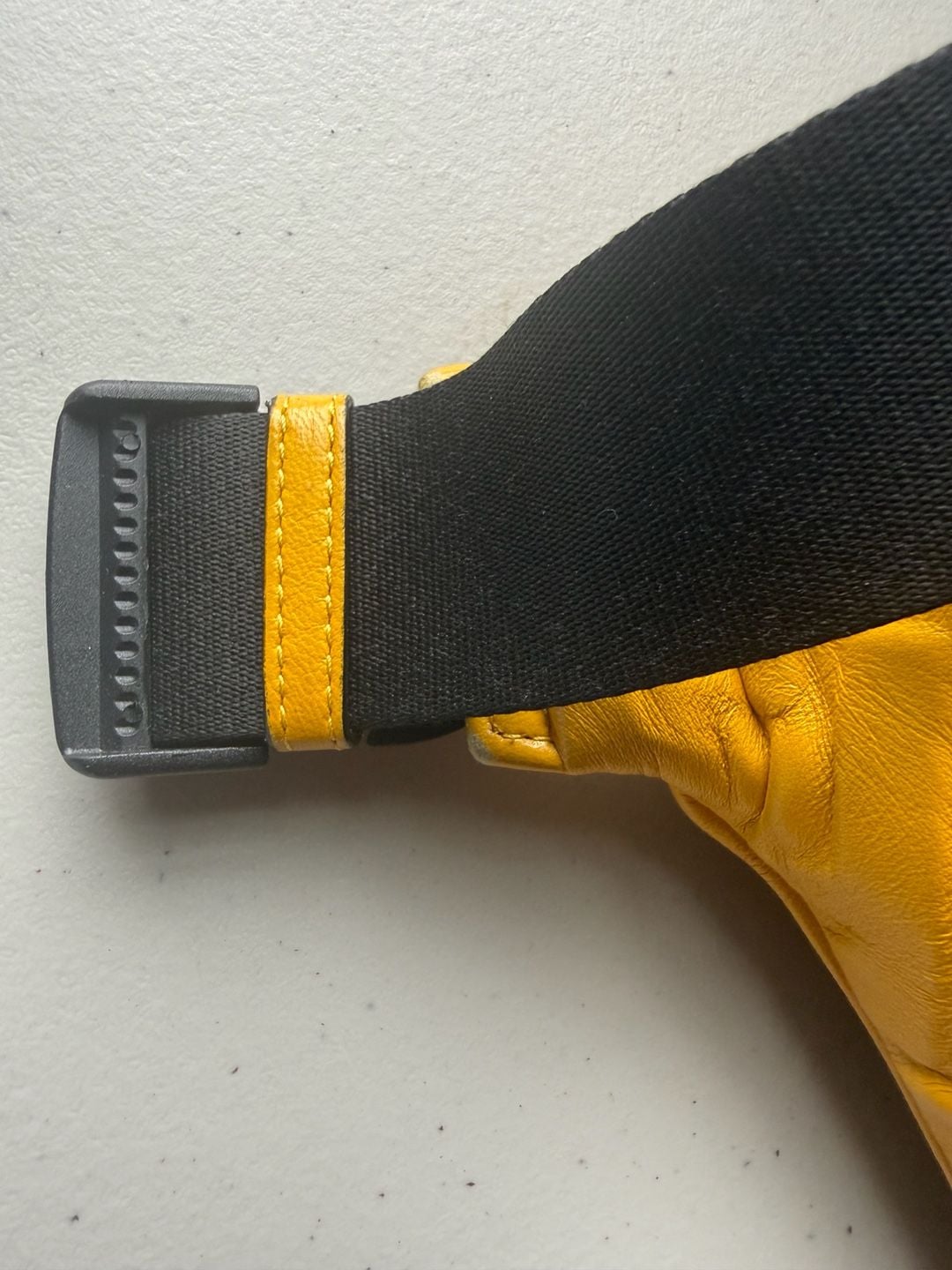 Fendi FF Embossed Belt Bag Yellow Leather 12