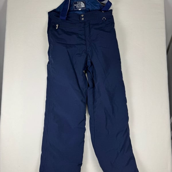 The North Face Ski Bib Size M Blue Vintage Snow Pants Salopettes