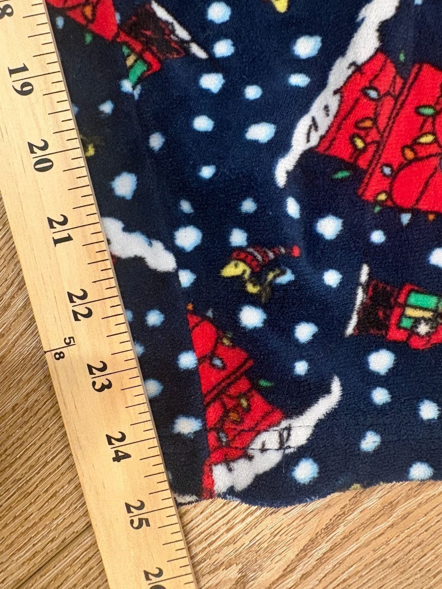 Peanuts Snoopy Christmas Pajama Pants Mens Women Small Navy Fleece Holiday 6