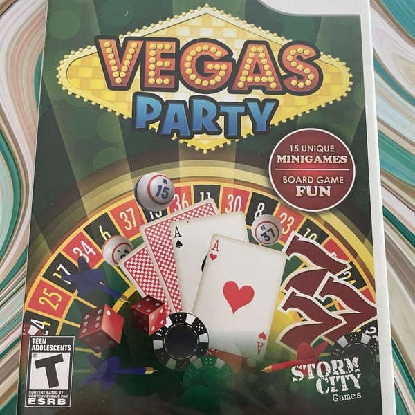 Vegas Party Nintendo Wii Video Game Complete With Case And Manual