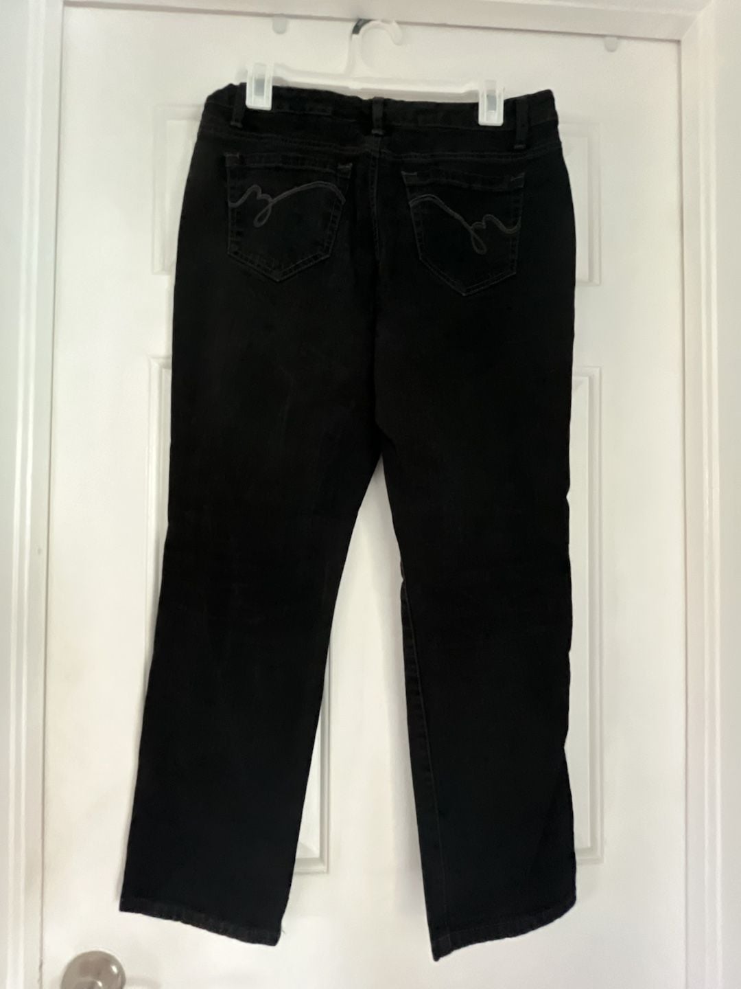 Bandolino Mandie Jeans Size 8S Black Denim Short 3