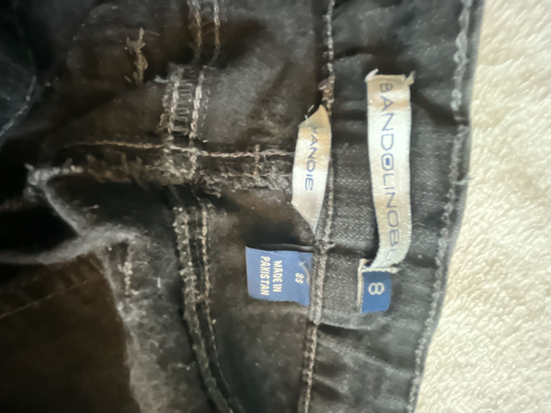 Bandolino Mandie Jeans Size 8S Black Denim Short 4