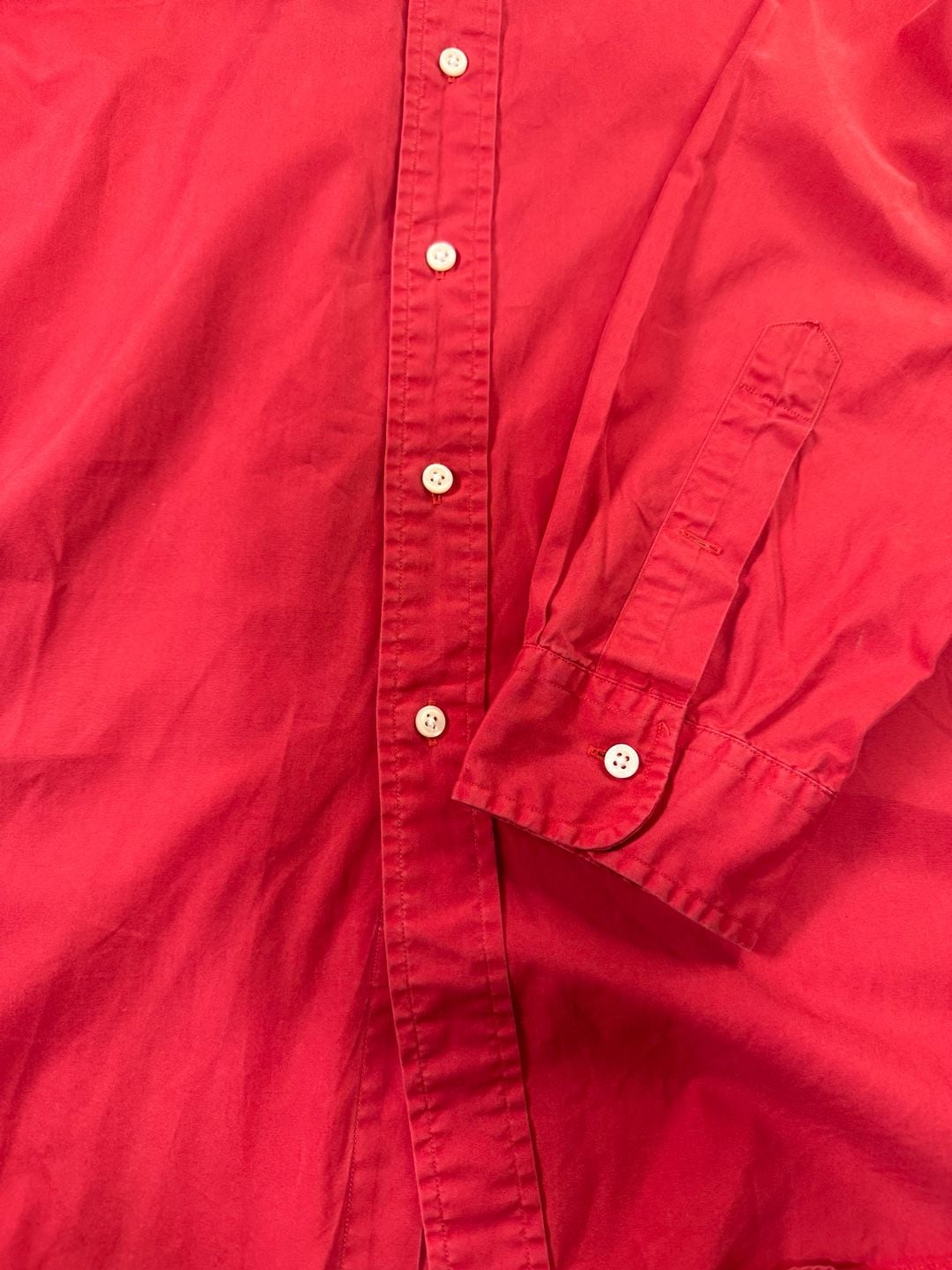 Ralph Lauren Button-Down Shirt Size XL Red Classic Fit Pony Logo 5