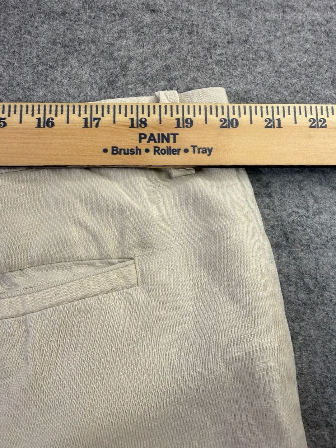 Tommy Bahama Linen Blend Trousers Size 38 Ivory Casual Slacks 7