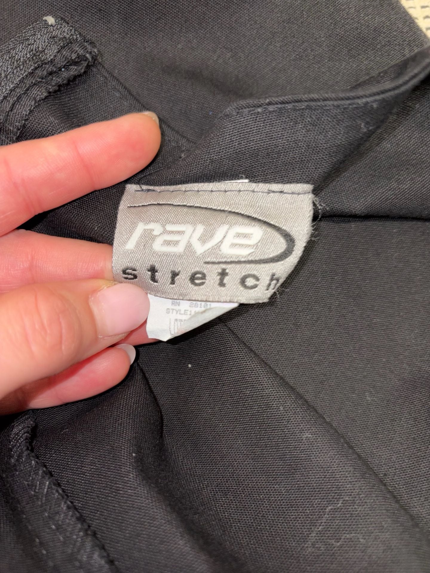 Rave Stretch Mini Skirt Size M Black Pocket Y2K 5
