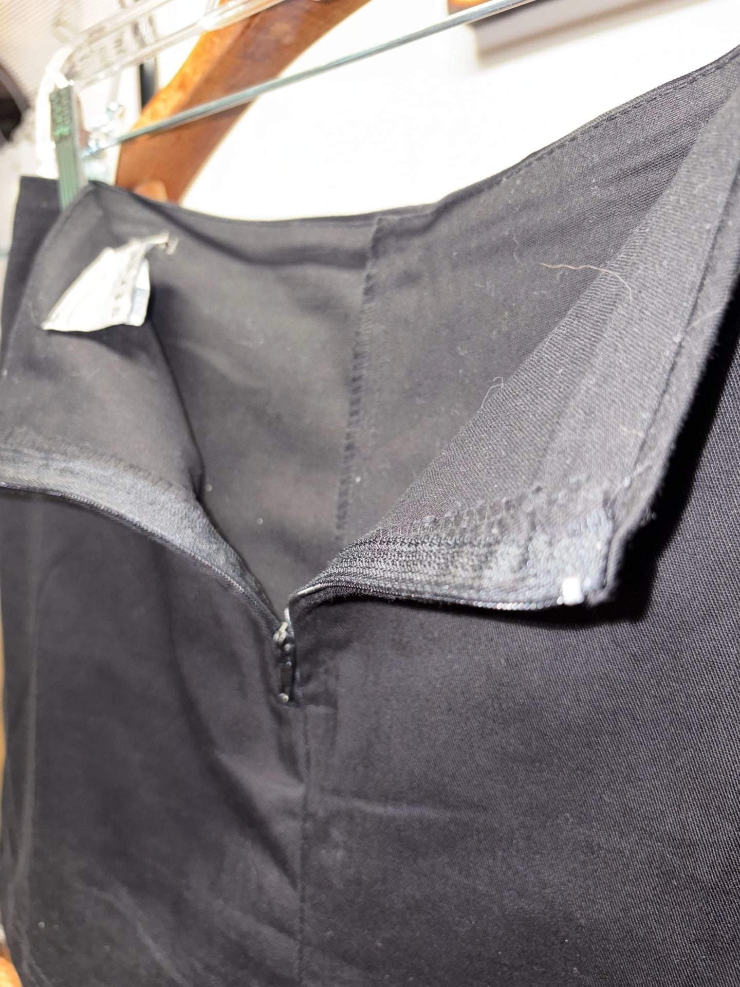 Rave Stretch Mini Skirt Size M Black Pocket Y2K 7