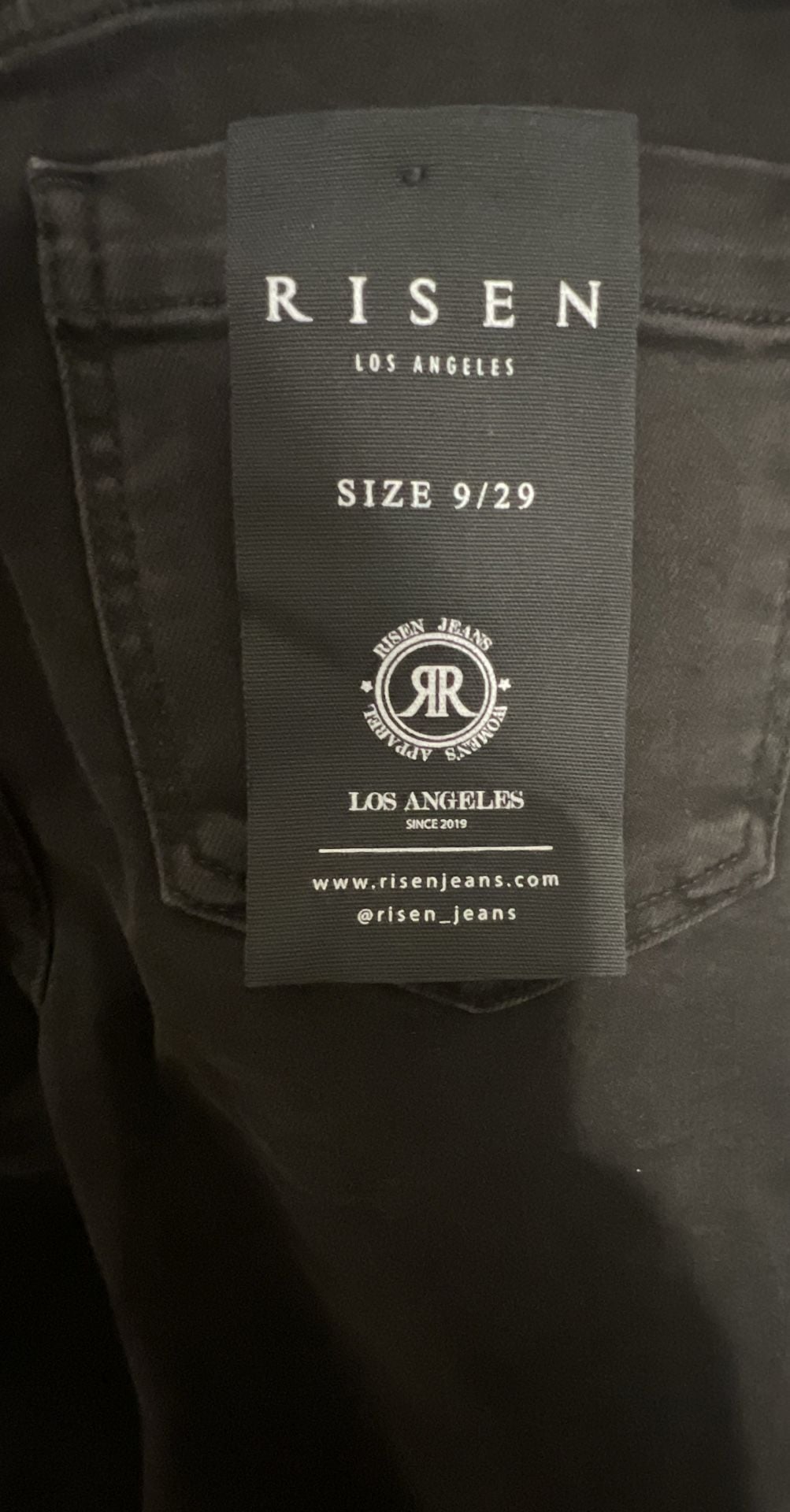 Risen Jeans Wide Leg Jeans Size 9/29 Black Tummy Control NWT 5