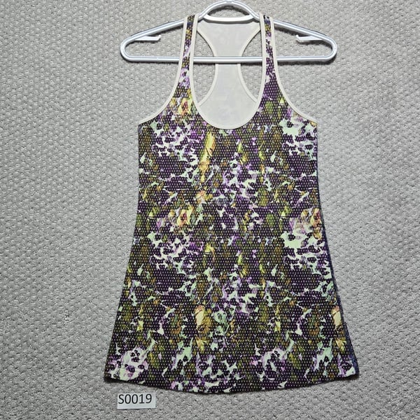 Lululemon Athletic Tank Top Multi Color Mesh Racerback