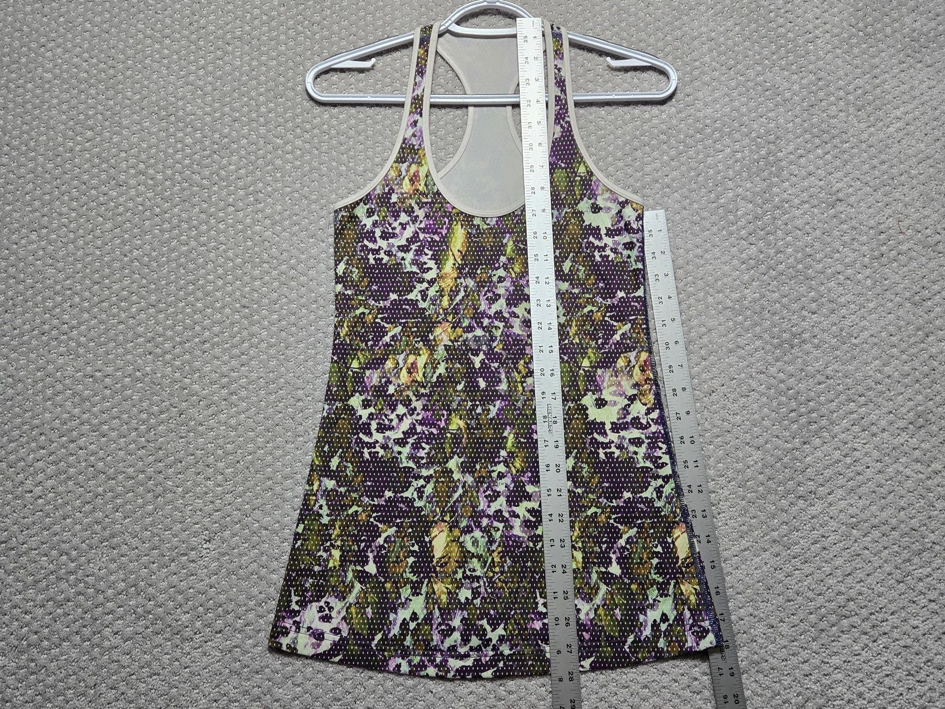 Lululemon Athletic Tank Top Multi Color Mesh Racerback 6