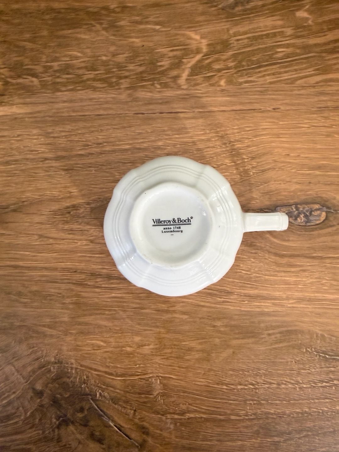 Villeroy & Boch Manoir White Scalloped Teacups Set Of 5 6