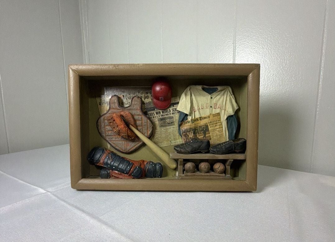Veroche The Game of Baseball 3D Shadow Box Wall Decor 1
