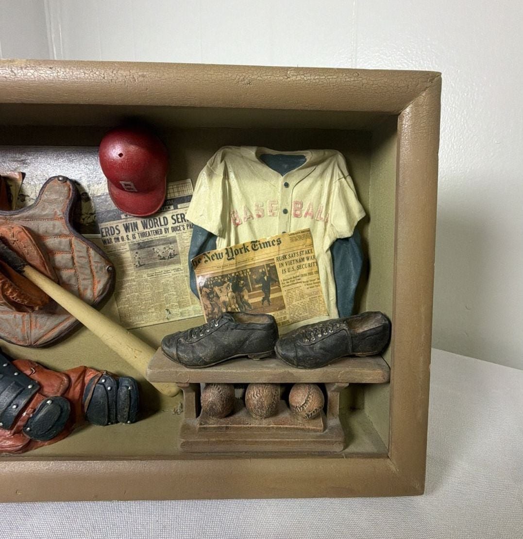 Veroche The Game of Baseball 3D Shadow Box Wall Decor 2