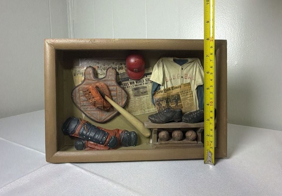 Veroche The Game of Baseball 3D Shadow Box Wall Decor 4