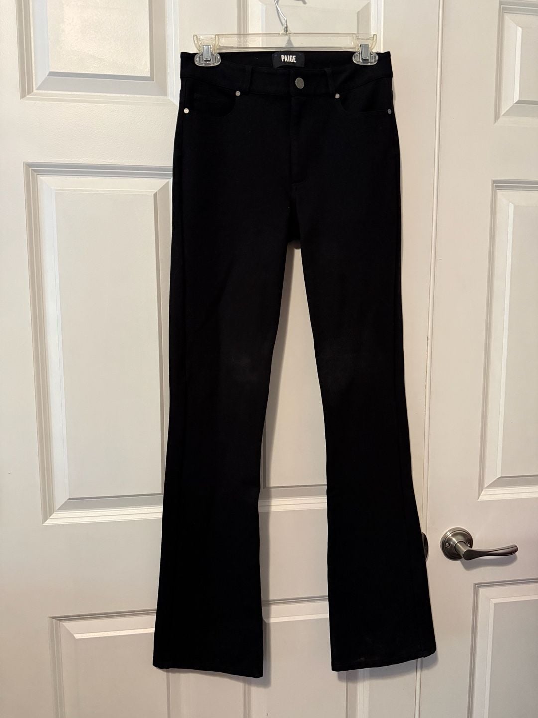 Paige Black Flare Pants Size 27 2