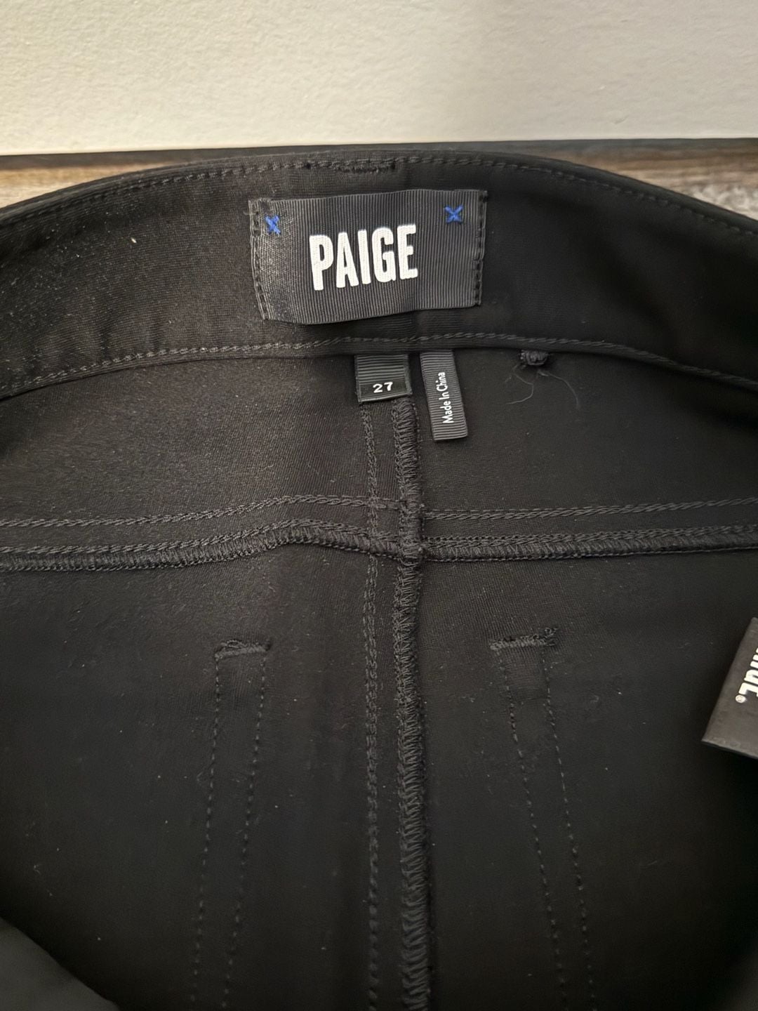 Paige Black Flare Pants Size 27 10