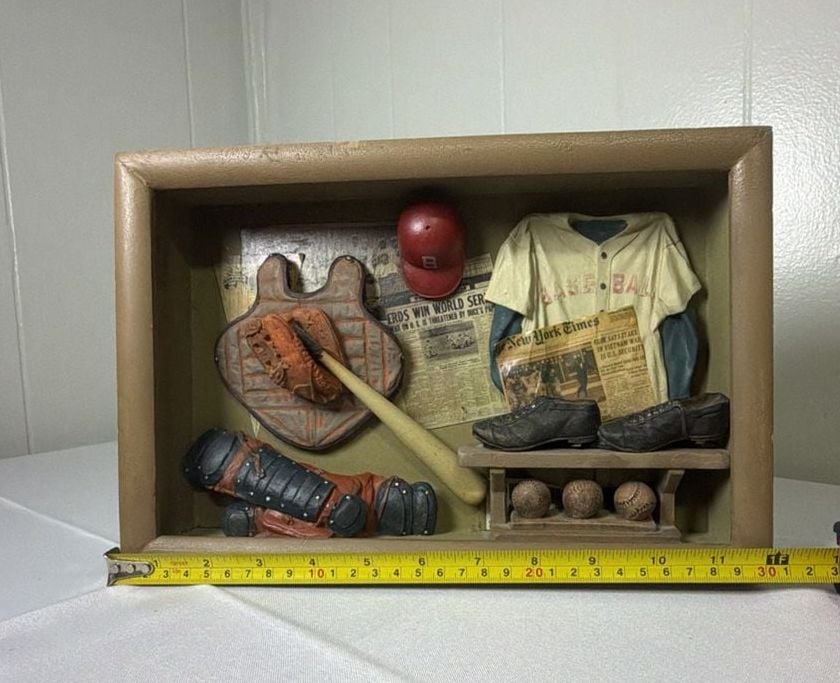 Veroche The Game of Baseball 3D Shadow Box Wall Decor 5