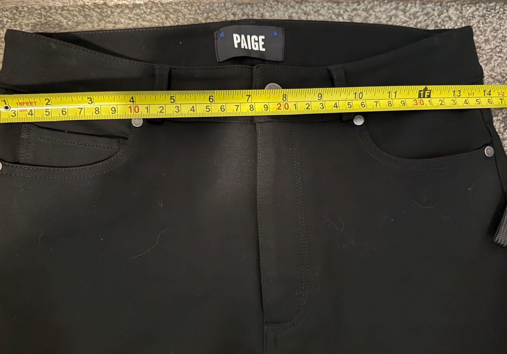 Paige Black Flare Pants Size 27 9