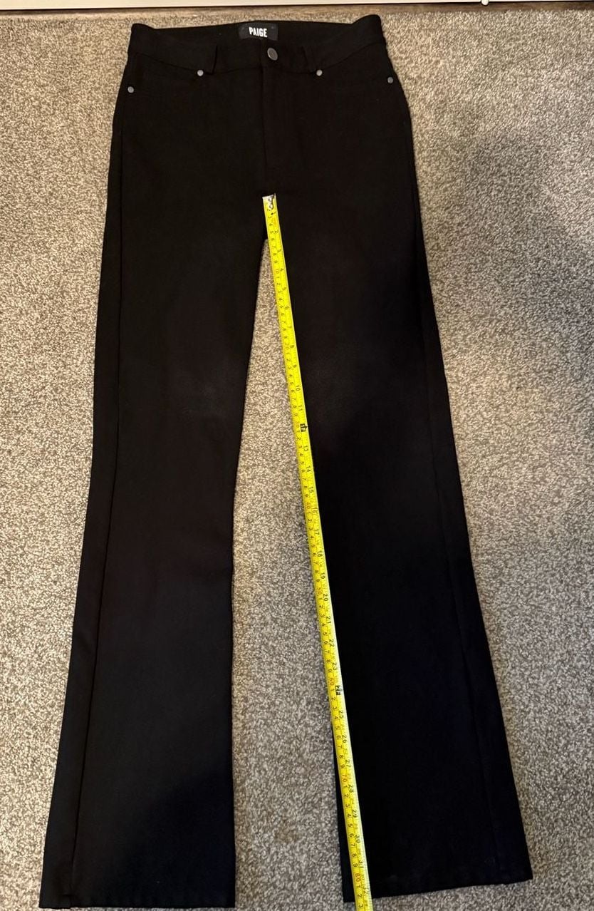 Paige Black Flare Pants Size 27 7