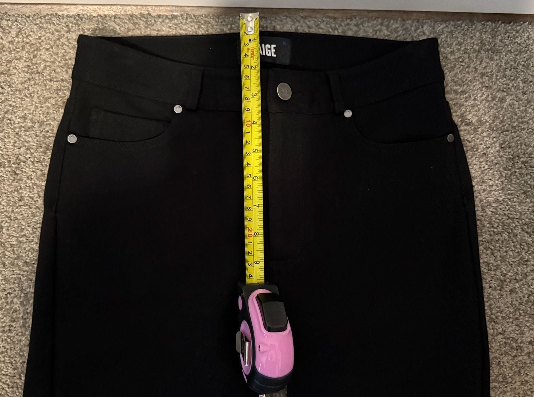 Paige Black Flare Pants Size 27 8