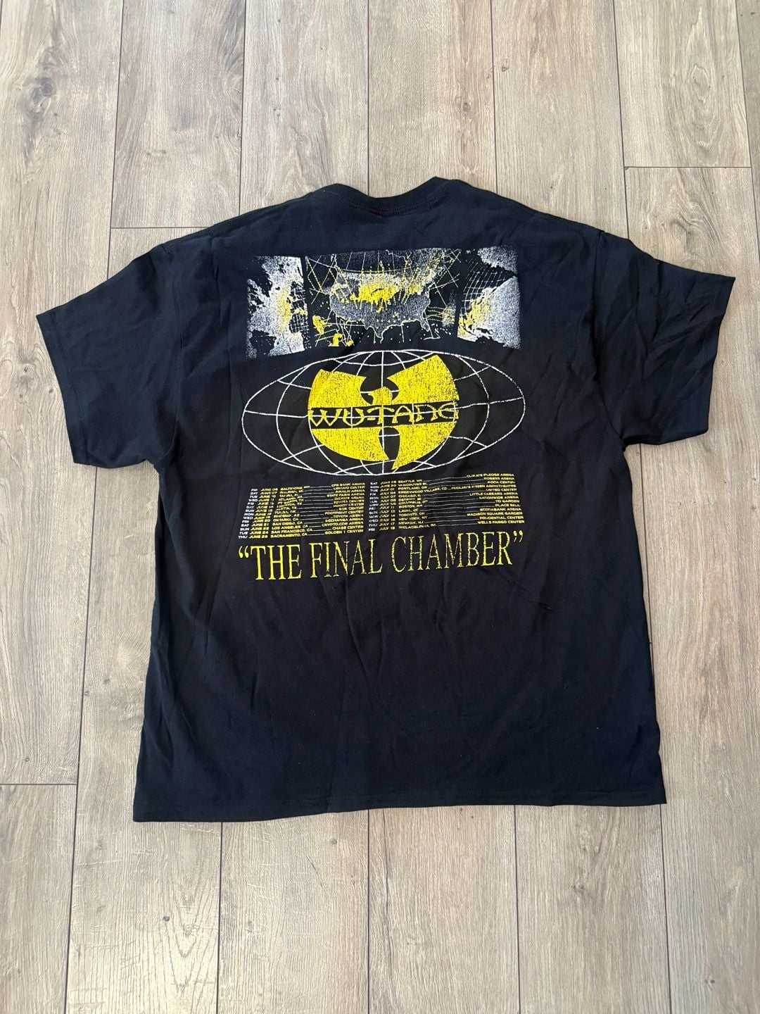 Wu-Tang Clan The Final Chamber Tour T-Shirt Size XL Black Concert Tee 3