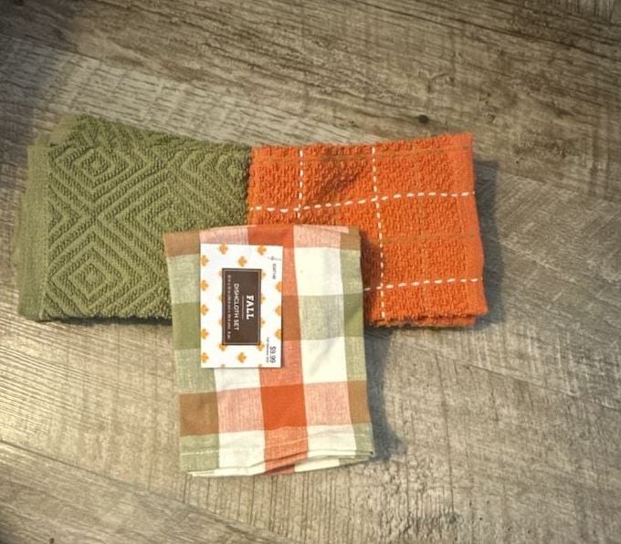 Fall Tableware Fall Dishcloth Set 12 In X 12 In 6 Pc 1