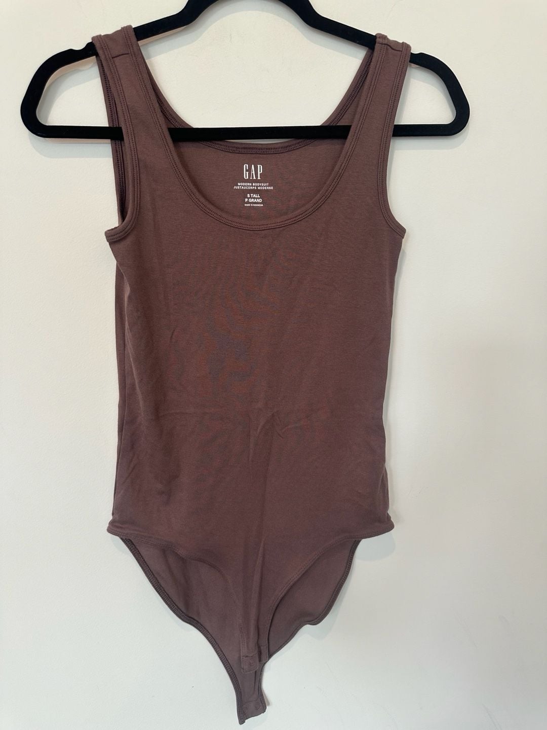 Gap Modern Bodysuit Size S Tall Brown Tank Top 2