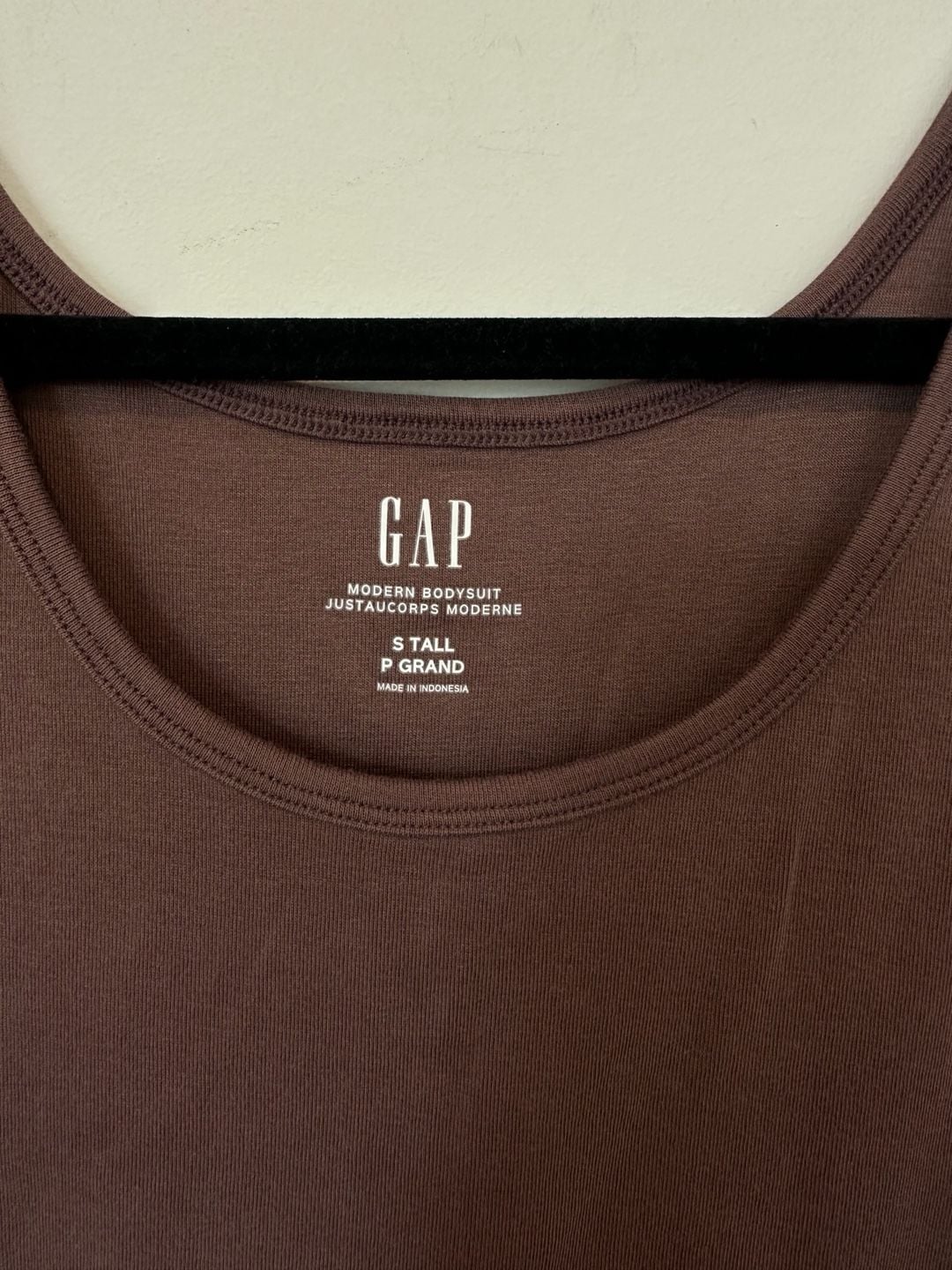 Gap Modern Bodysuit Size S Tall Brown Tank Top 3