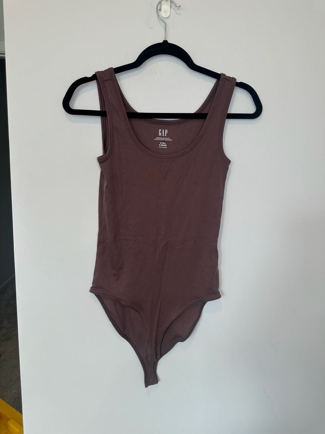 Gap Modern Bodysuit Size S Tall Brown Tank Top 5