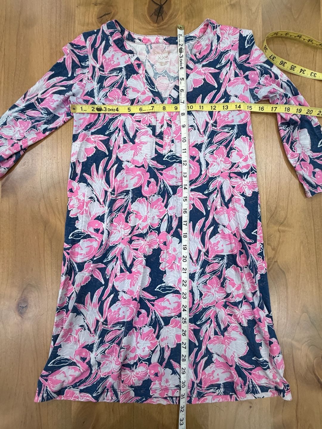 Lilly Pulitzer Marlee Dress Size XXS Inky Navy Flamingle 3