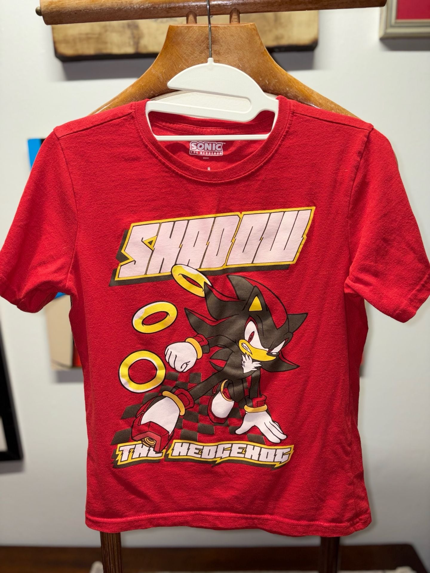 Sonic The Hedgehog Shadow The Hedgehog Graphic T-Shirt Size 8 2