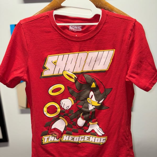 Sonic The Hedgehog Shadow The Hedgehog Graphic T-Shirt Size 8