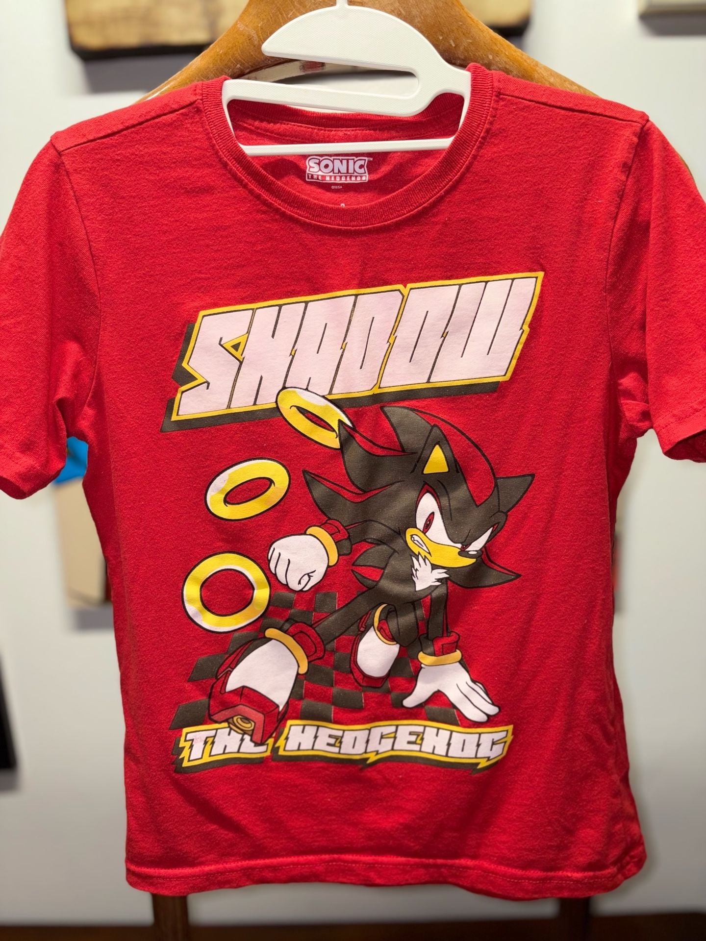 Sonic The Hedgehog Shadow The Hedgehog Graphic T-Shirt Size 8 3