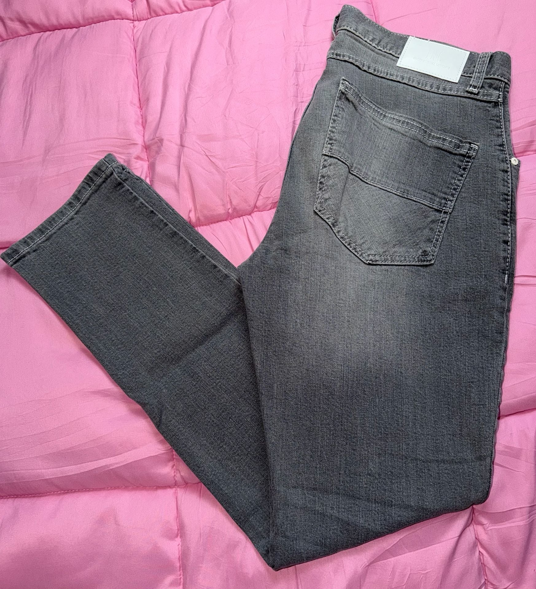 INC International Concepts Skinny Fit Jeans Size 33x30 Black wash Denim 2
