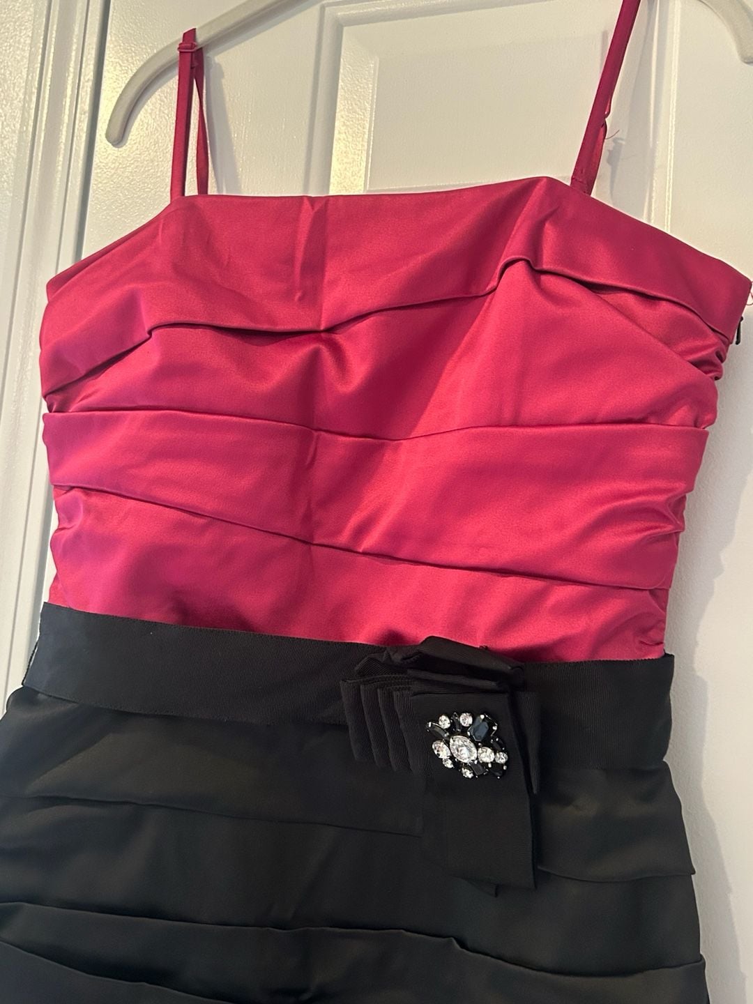 White House Black Market Dress Size 10 Pink Black Cocktail Dress 3