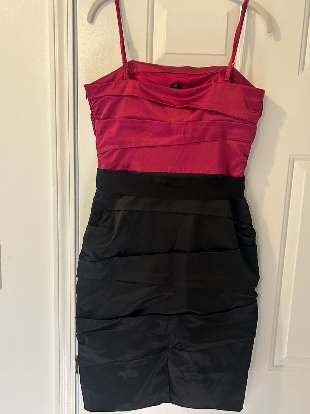 White House Black Market Dress Size 10 Pink Black Cocktail Dress 5