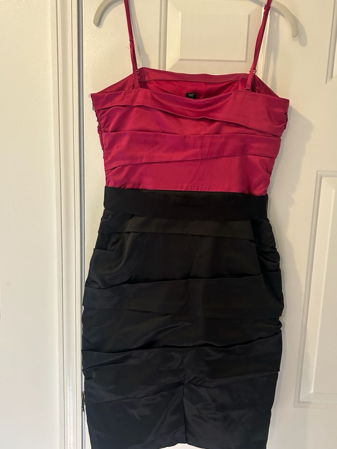 White House Black Market Dress Size 10 Pink Black Cocktail Dress 6