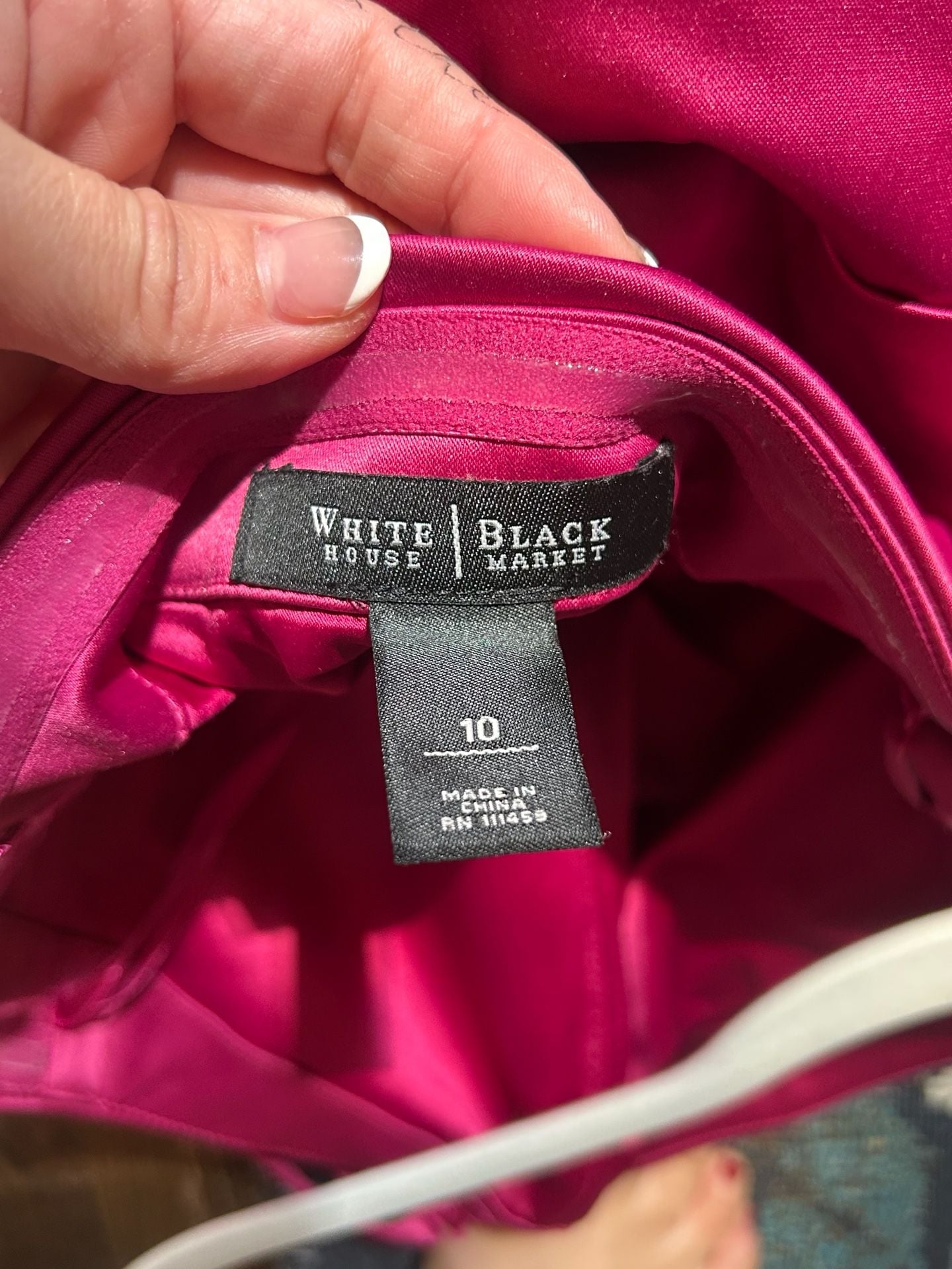 White House Black Market Dress Size 10 Pink Black Cocktail Dress 7
