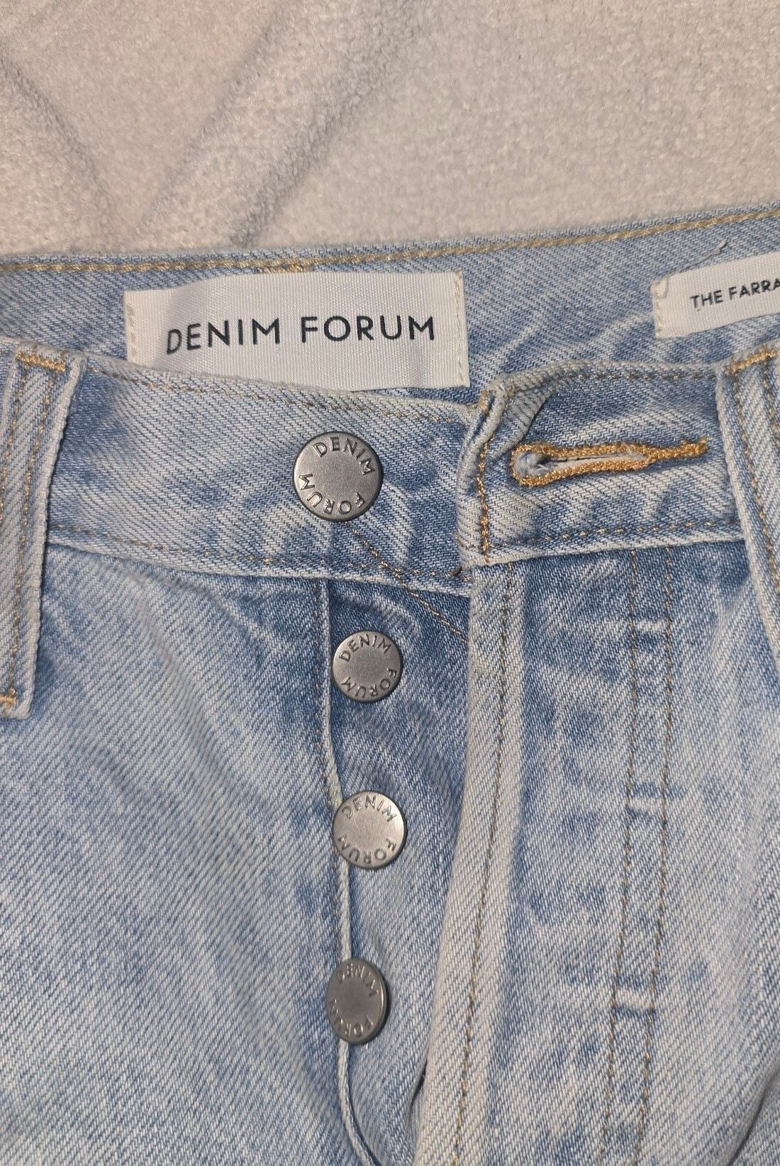 Denim Forum The Farrah High Rise Wide Leg Size 25 3