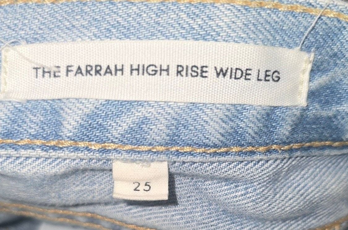 Denim Forum The Farrah High Rise Wide Leg Size 25 4