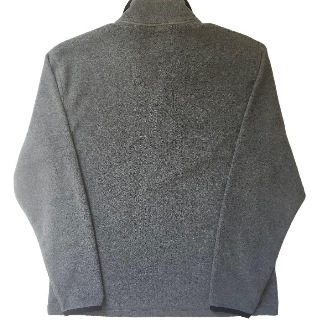 Vintage Y2K Old Navy Half Zip Fleece Size L Gray Red Spellout Pullover 5
