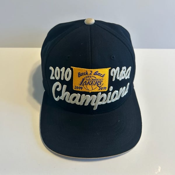 Adidas Los Angeles Lakers 2010 NBA Champions Hat Black