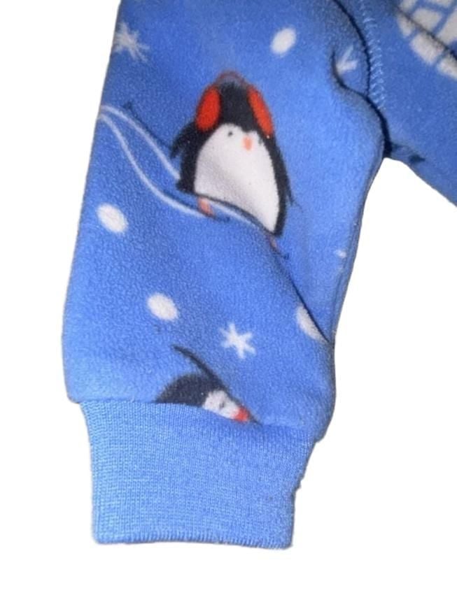 The Children’s Place Baby Boys Penguin Fleece Long Sleeve Sleep N Play Blue 3-6M 9