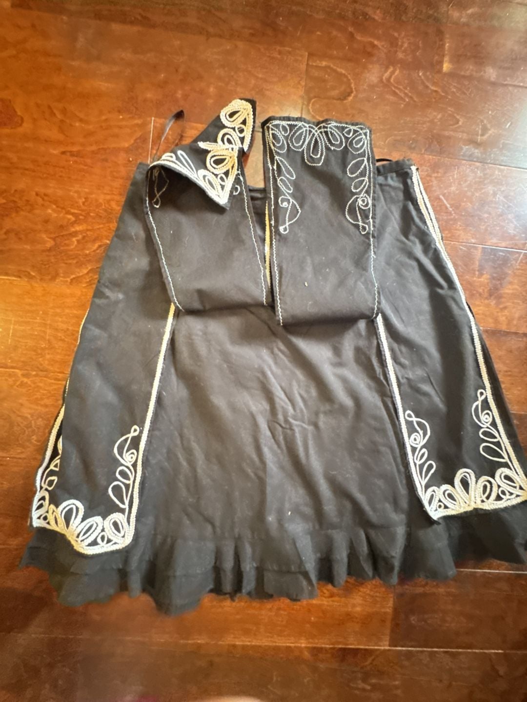 Mix Nouveau Petite Size PM Black White Embroidered Skirt 4