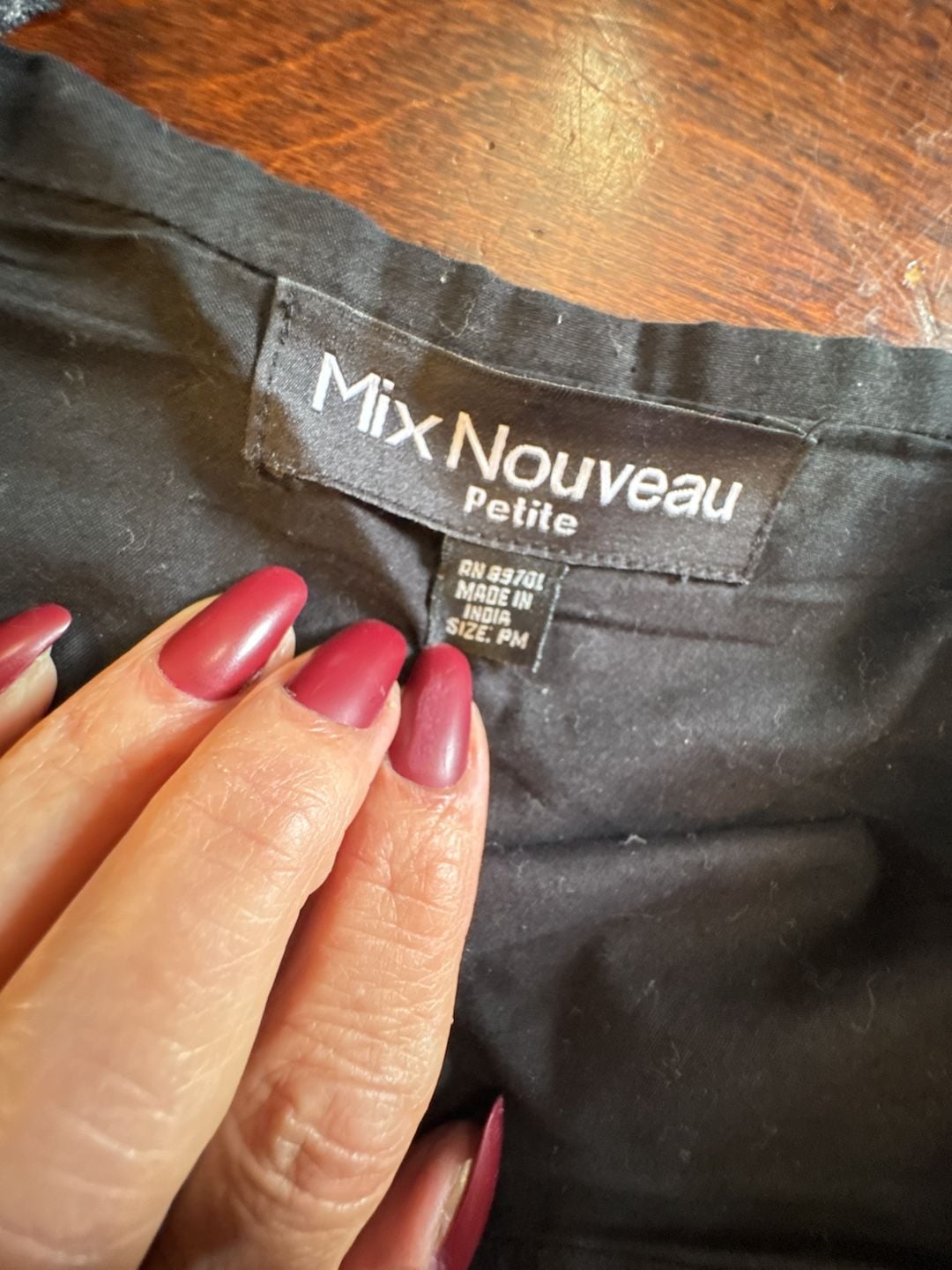 Mix Nouveau Petite Size PM Black White Embroidered Skirt 5