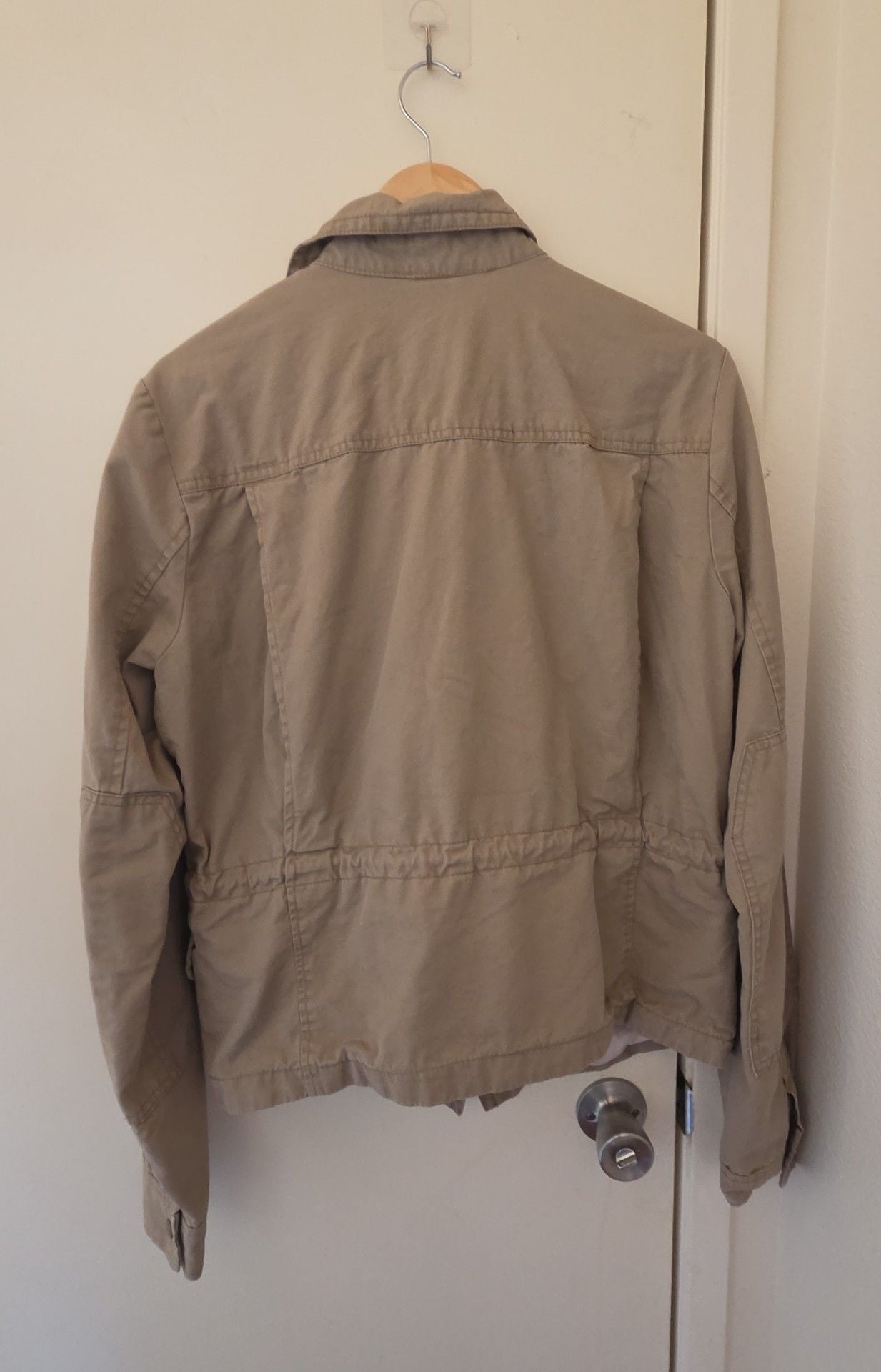 Gap Utility Jacket Size L TALL Khaki Cotton Cargo 6