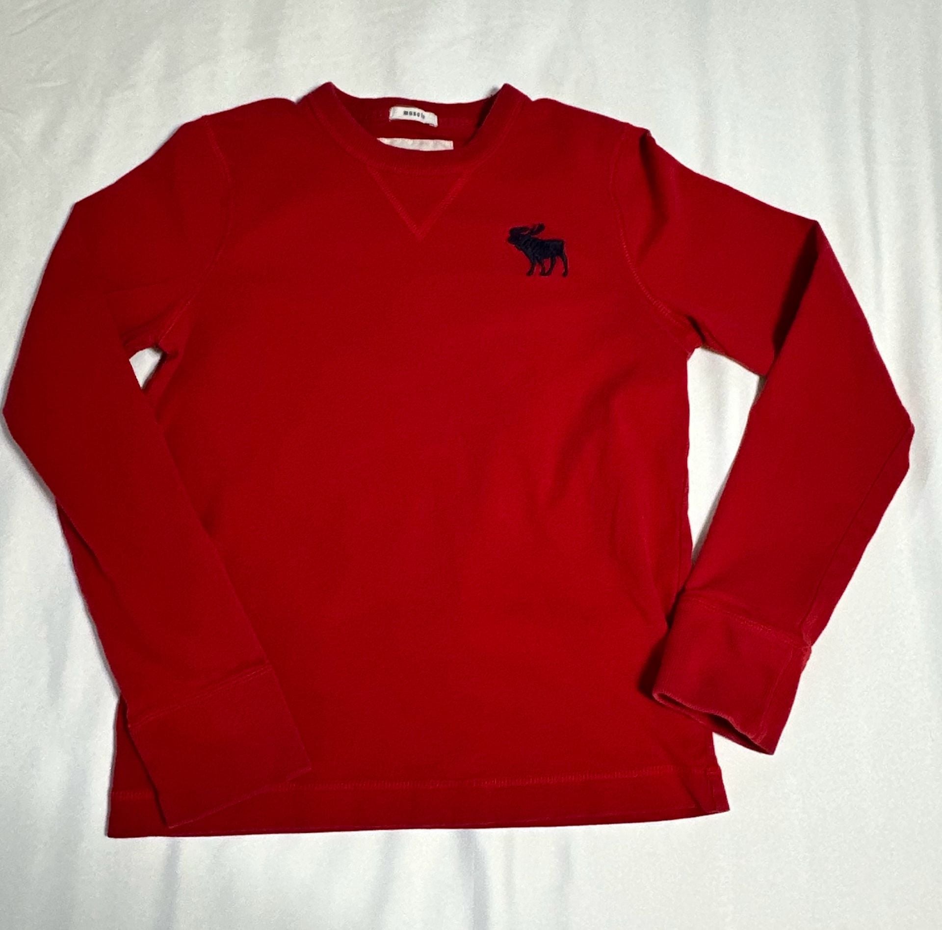 Abercrombie Kids Long Sleeve Shirt Size L Red Moose 2