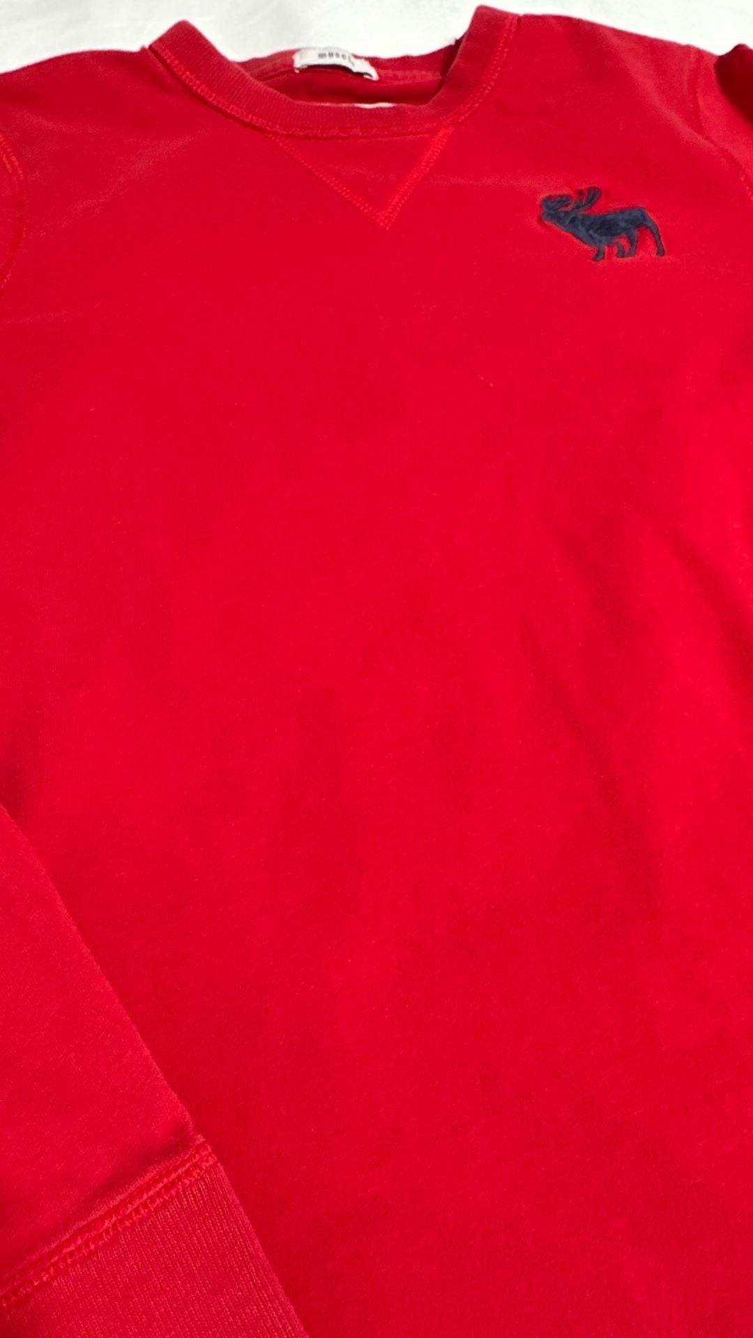 Abercrombie Kids Long Sleeve Shirt Size L Red Moose 3