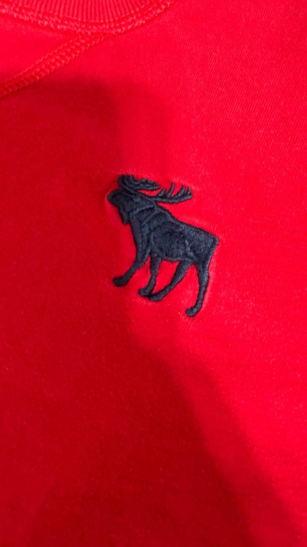 Abercrombie Kids Long Sleeve Shirt Size L Red Moose 4