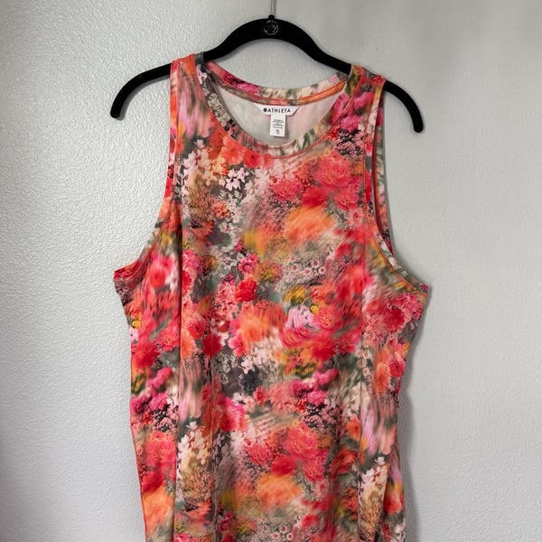 Athleta Refined Zephyr Tank Size XL Renewed Bloom Floral