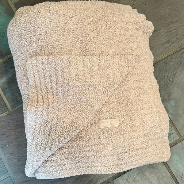 Barefoot Dreams CozyChic Throw Blanket Taupe